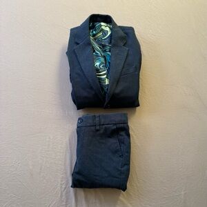 T.O. Collection Boys Blue Flex Suit